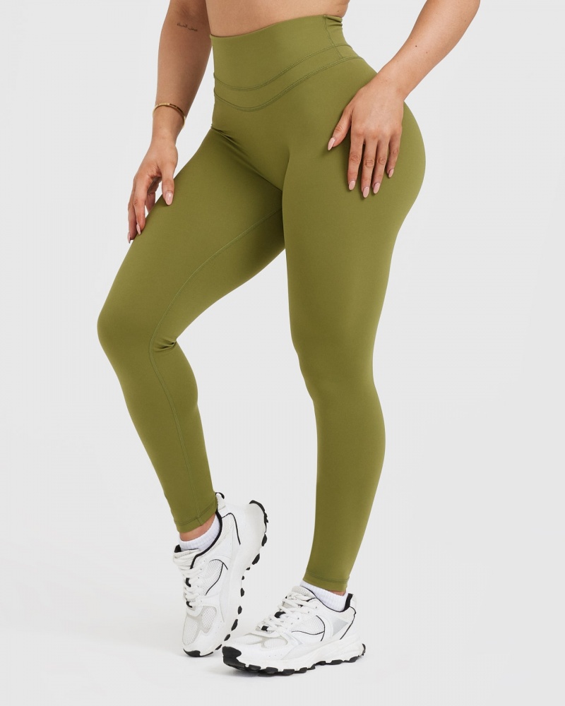 Oner Active Unified High Waisted Leggings Olijfgroen Groen | CYS-123075