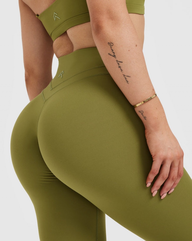 Oner Active Unified High Waisted Leggings Olijfgroen Groen | CYS-123075