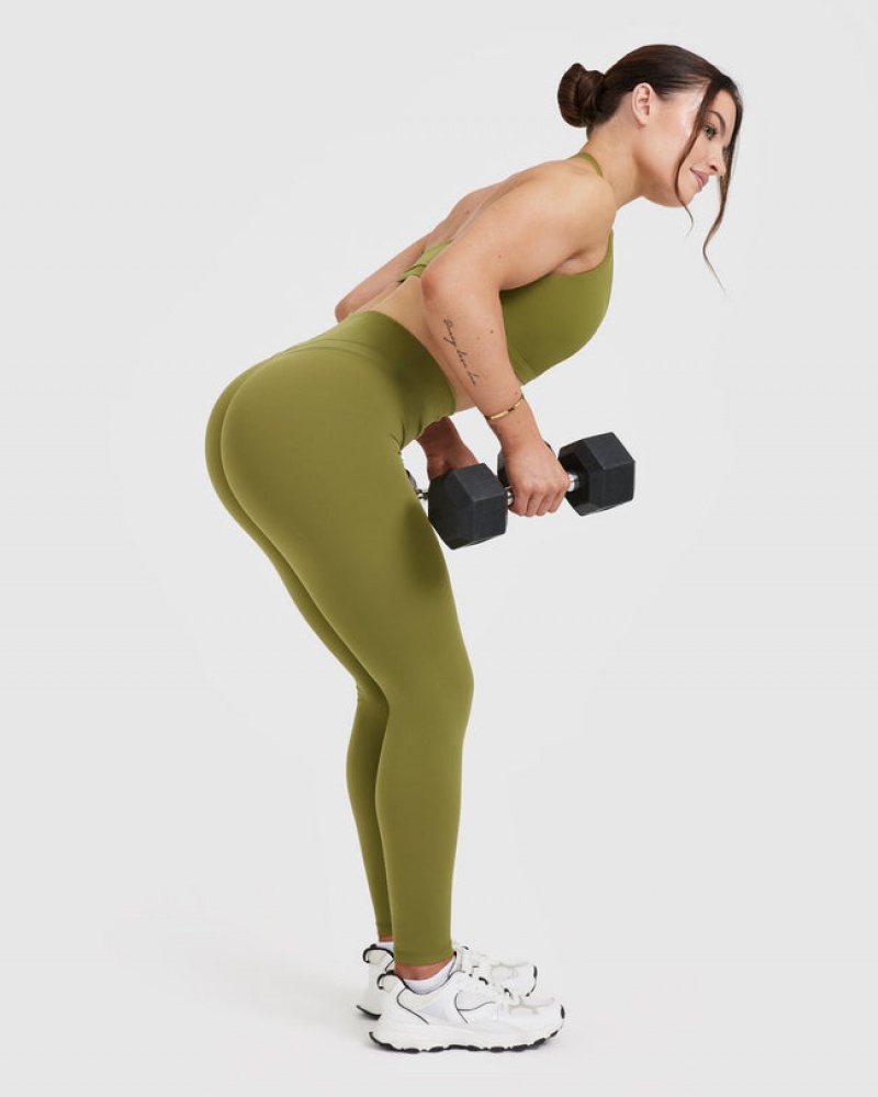 Oner Active Unified High Waisted Leggings Olijfgroen Groen | CYS-123075
