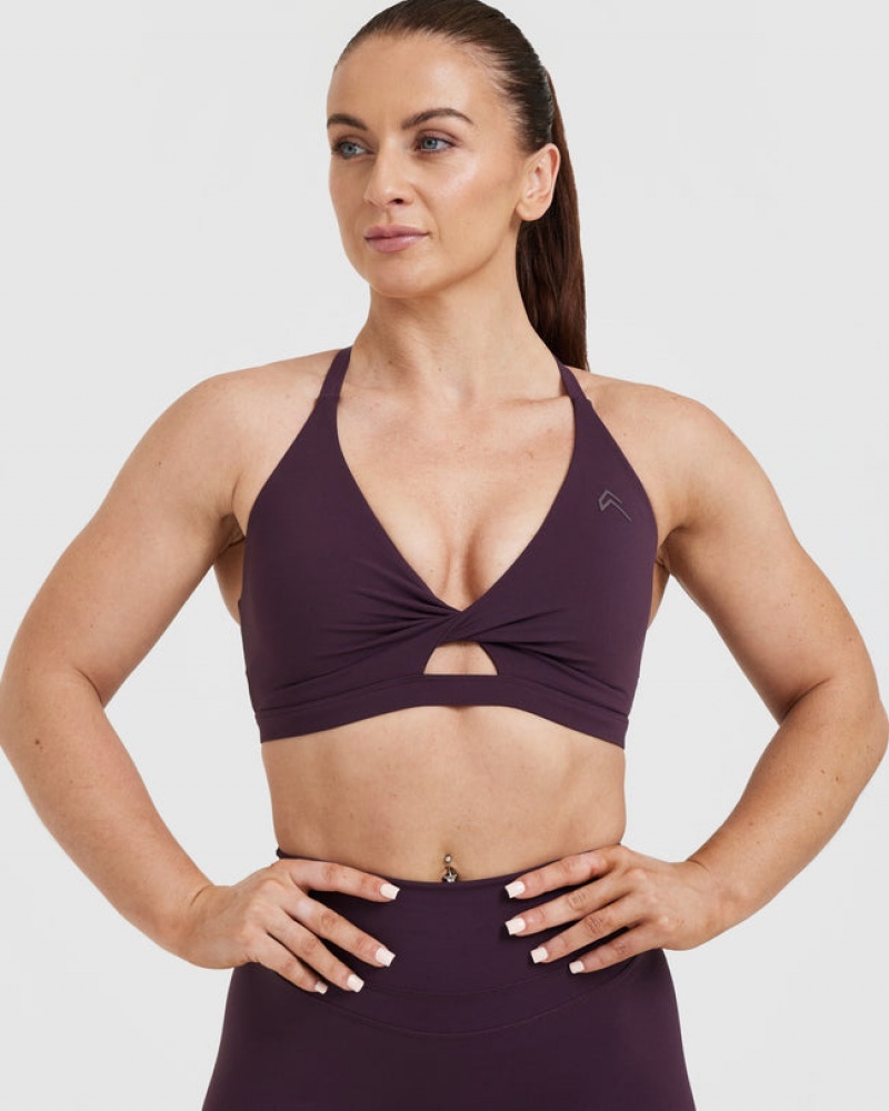 Oner Active Unified Twist Sports Bras Paars | USX-764132