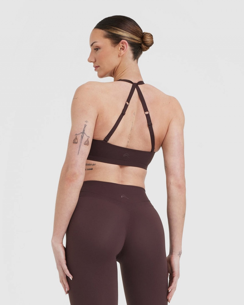 Oner Active Unified Twist Sports Bras Paars Bruin | KTY-269531
