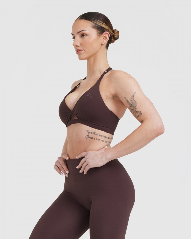 Oner Active Unified Twist Sports Bras Paars Bruin | KTY-269531